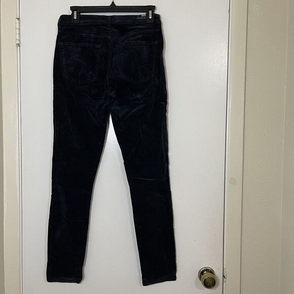 Citizens of Humanity Rocket High-Rise Skinny Velvet velour black Pants size 27 - Picture 5 of 7